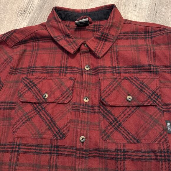 Colorado Clothing Mens XXL Shacket Red Plaid Thick Flannel Side Pockets Jacket - Picture 3 of 6